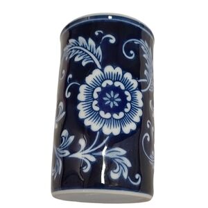 Blue White,  pier one, ceramic bathroom tumbler cup